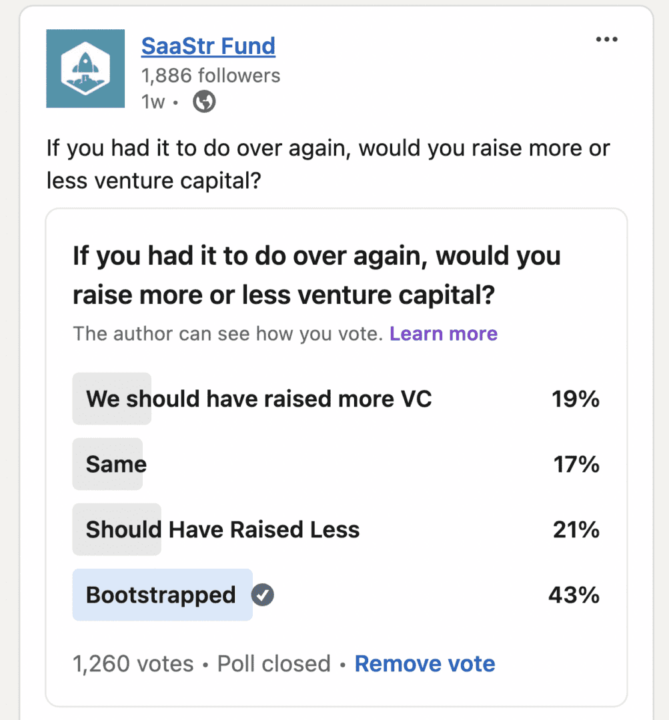 SaaStr bootstrapped survey